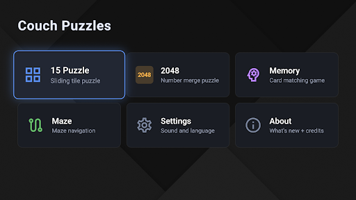 Couch Puzzles for Google TV ekran görüntüsü