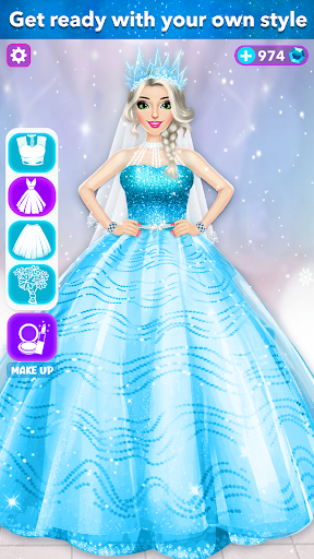 Ice Princess Wedding Dress Up ekran görüntüsü