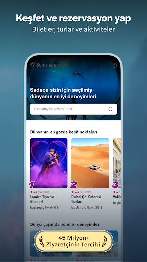 Headout: Tur ve Atraksiyonlar ekran görüntüsü