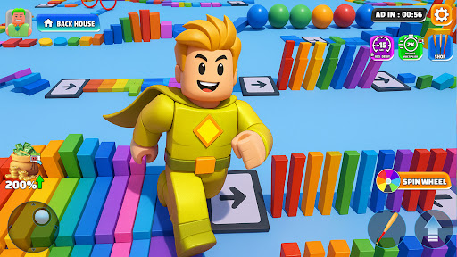 Superhero Obby Parkour Runner ekran görüntüsü