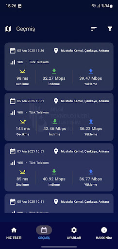 BTK Hız Testi ekran görüntüsü