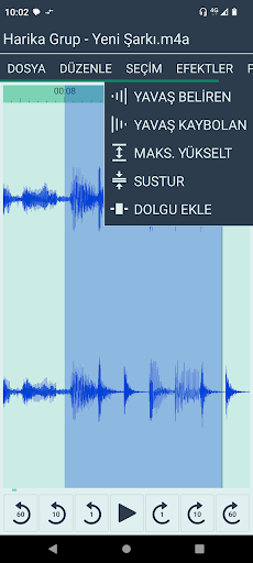 Ses kesici ekran görüntüsü