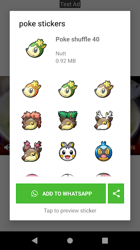 Poke Stickers ekran görüntüsü