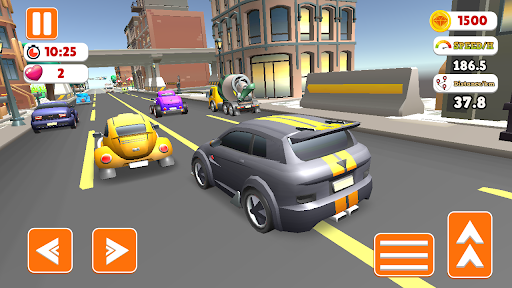 Kid Cars Highway Traffic Race ekran görüntüsü