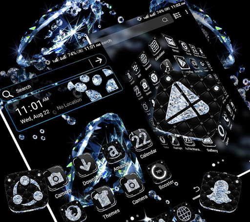 Black Diamond Launcher Theme ekran görüntüsü