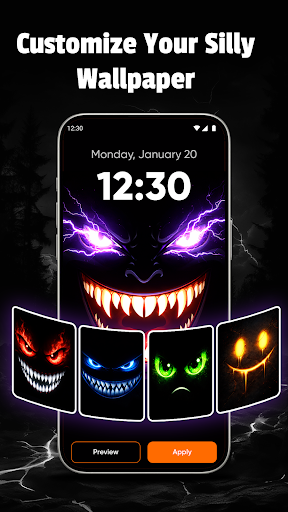 Silly Fun Smile Live Wallpaper ekran görüntüsü