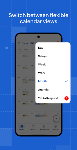 Zoho Calendar ekran görüntüsü