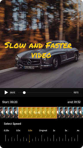 Slow & Fast Motion Video maker ekran görüntüsü