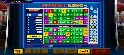 Vegas Keno ekran görüntüsü