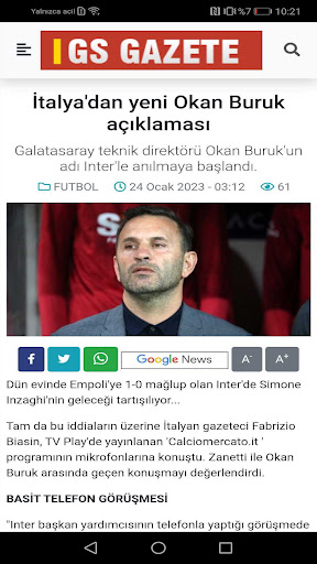 GS Gazete ekran görüntüsü