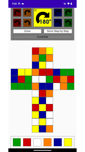 rubiks cube solve ekran görüntüsü