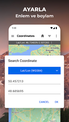 GPS Koordinatları Haritası ekran görüntüsü