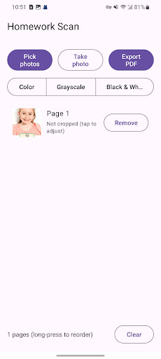 Homework Scan ekran görüntüsü