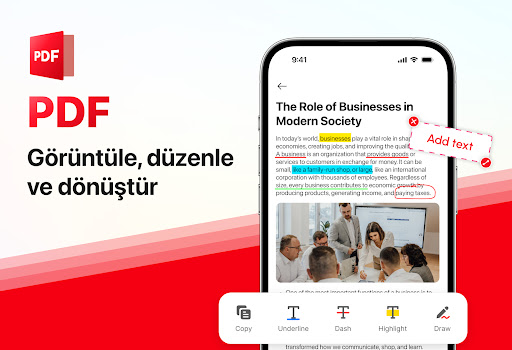 Tüm Belgeler Okuyucu ekran görüntüsü