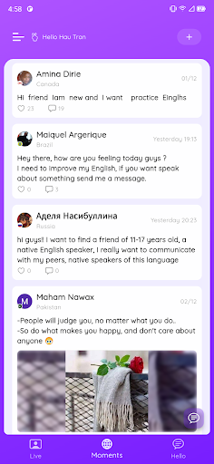 FreeTalk - Language Practice ekran görüntüsü