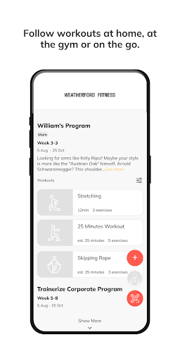 Weatherford Fitness ekran görüntüsü