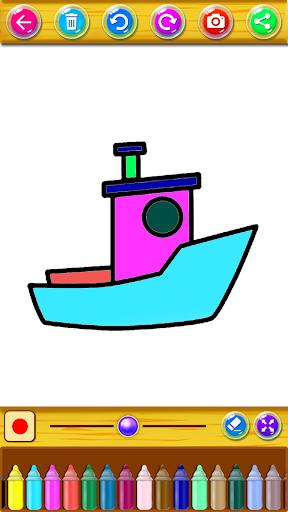 Vehicle Coloring &Drawing Book ekran görüntüsü