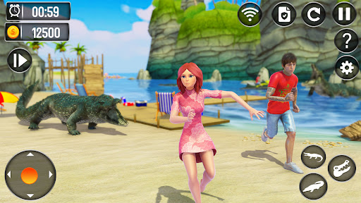 Kızgın Timsah Saldırısı Sim 3D ekran görüntüsü