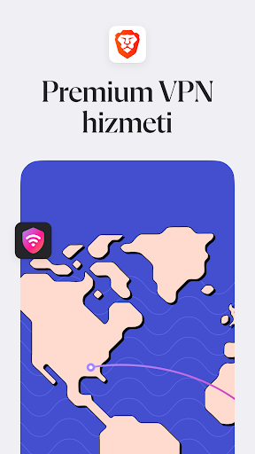 Brave Hızlı Web Tarayıcı, VPN ekran görüntüsü