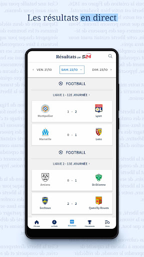 Le Figaro Sport: info résultat ekran görüntüsü