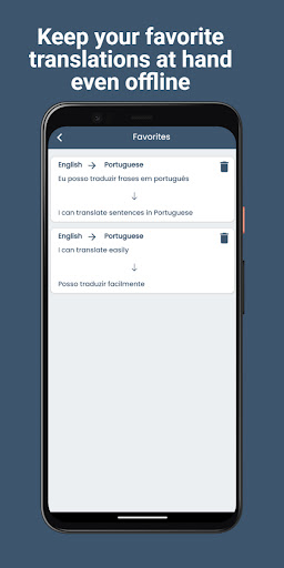 Portuguese English Translator ekran görüntüsü