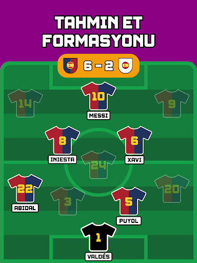 Futbol Dizilimini Tahmin Et ekran görüntüsü