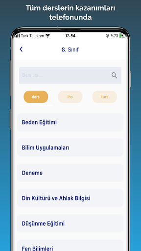 Kazanım Mobil - Yıllık Planlar ekran görüntüsü