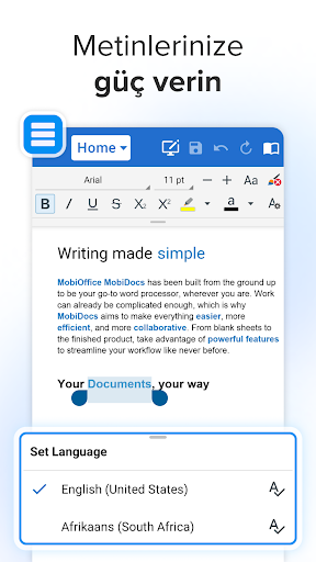 MobiOffice: Word, Sheets, PDF ekran görüntüsü