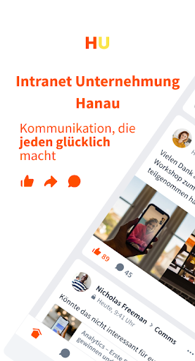 Intranet Unternehmung Hanau ekran görüntüsü