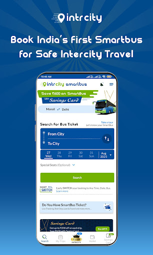 IntrCity: Bus Ticket Booking ekran görüntüsü