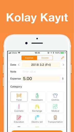 MoneyNote: Gider Yöneticisi ekran görüntüsü