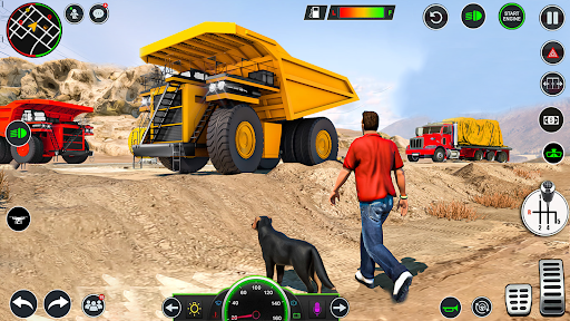 jcb ekskavatör- 3d kamyon oyun ekran görüntüsü