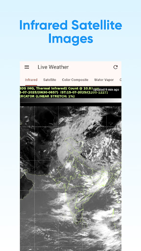 India Satellite Weather ekran görüntüsü