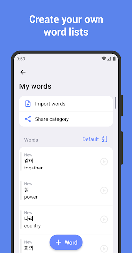 Learn Korean with flashcards! ekran görüntüsü