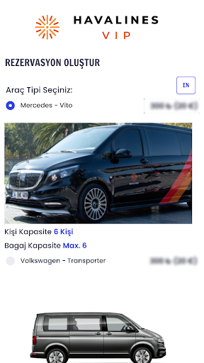 Havalines VIP ekran görüntüsü