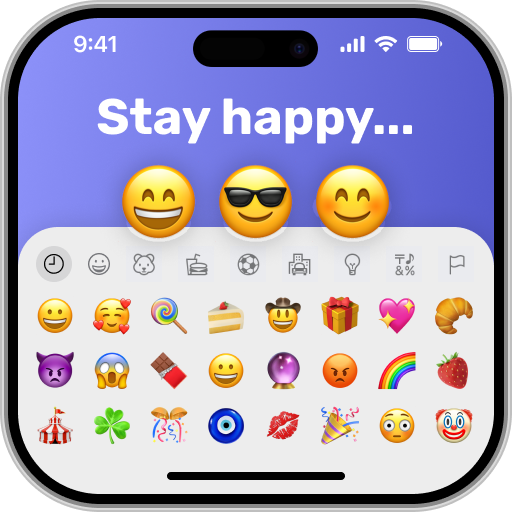 iOS Emojis Keyboard