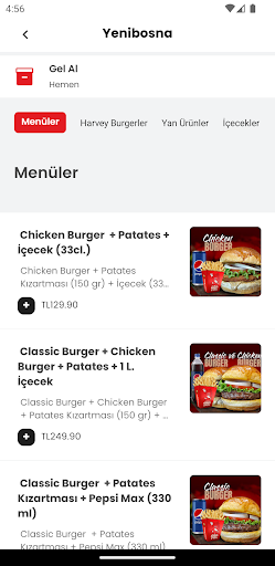 Harvey Burger ekran görüntüsü