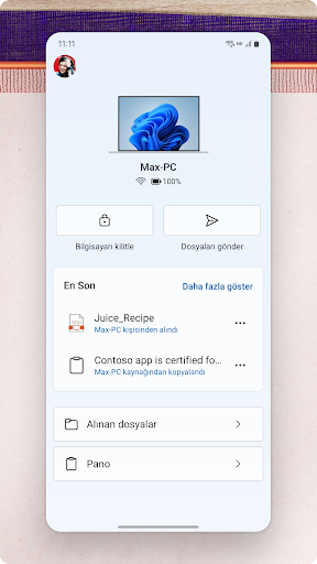 Windows bağlantısı ekran görüntüsü