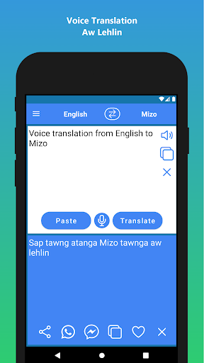 English to Mizo Translation ekran görüntüsü