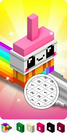 Voxly: 3D Coloring Book. ekran görüntüsü