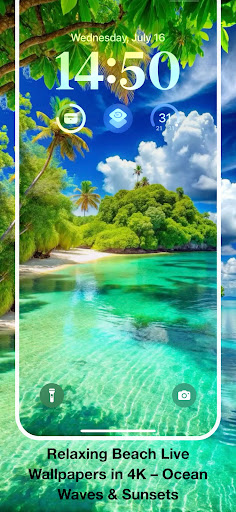 Beach Live Wallpaper 4K ekran görüntüsü