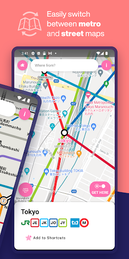 Tokyo Metro Subway Map & Route ekran görüntüsü