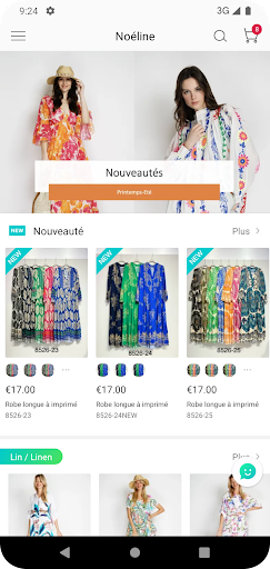 Noéline : wholesale B2B ekran görüntüsü