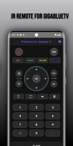 Remote for Gigablue tv ekran görüntüsü
