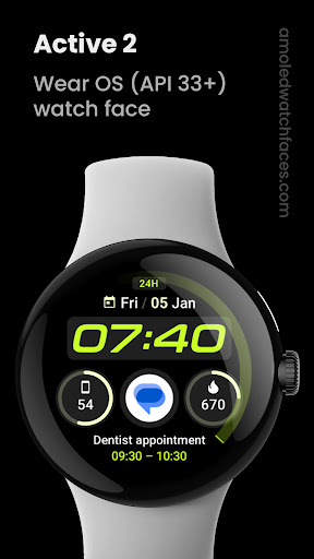 Active 2: Watch face ekran görüntüsü