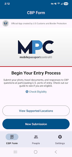 Mobile Passport Control ekran görüntüsü