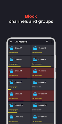 Televizo - IPTV player ekran görüntüsü