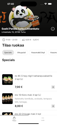 Sushi Panda ekran görüntüsü