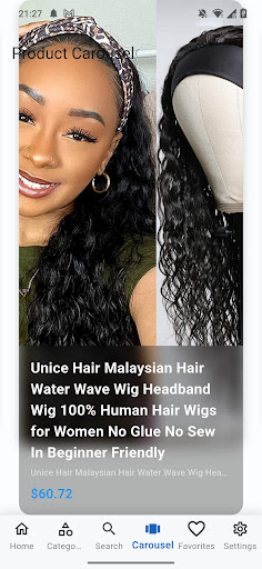 Human Hair & Lace Wigs Shop ekran görüntüsü