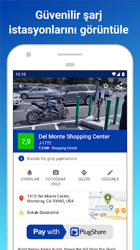 PlugShare ekran görüntüsü